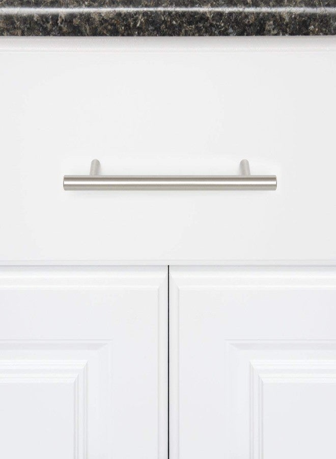 فاست مقبض سحب خزانة من الفولاذ المقاوم للصدأ FAST FH85 SS فضي اللون مقاس 12 مم لأدراج الأثاث، 4 قطع، الطول الإجمالي 4 بوصة (من ثقب إلى ثقب: 64 مم). - Image 4